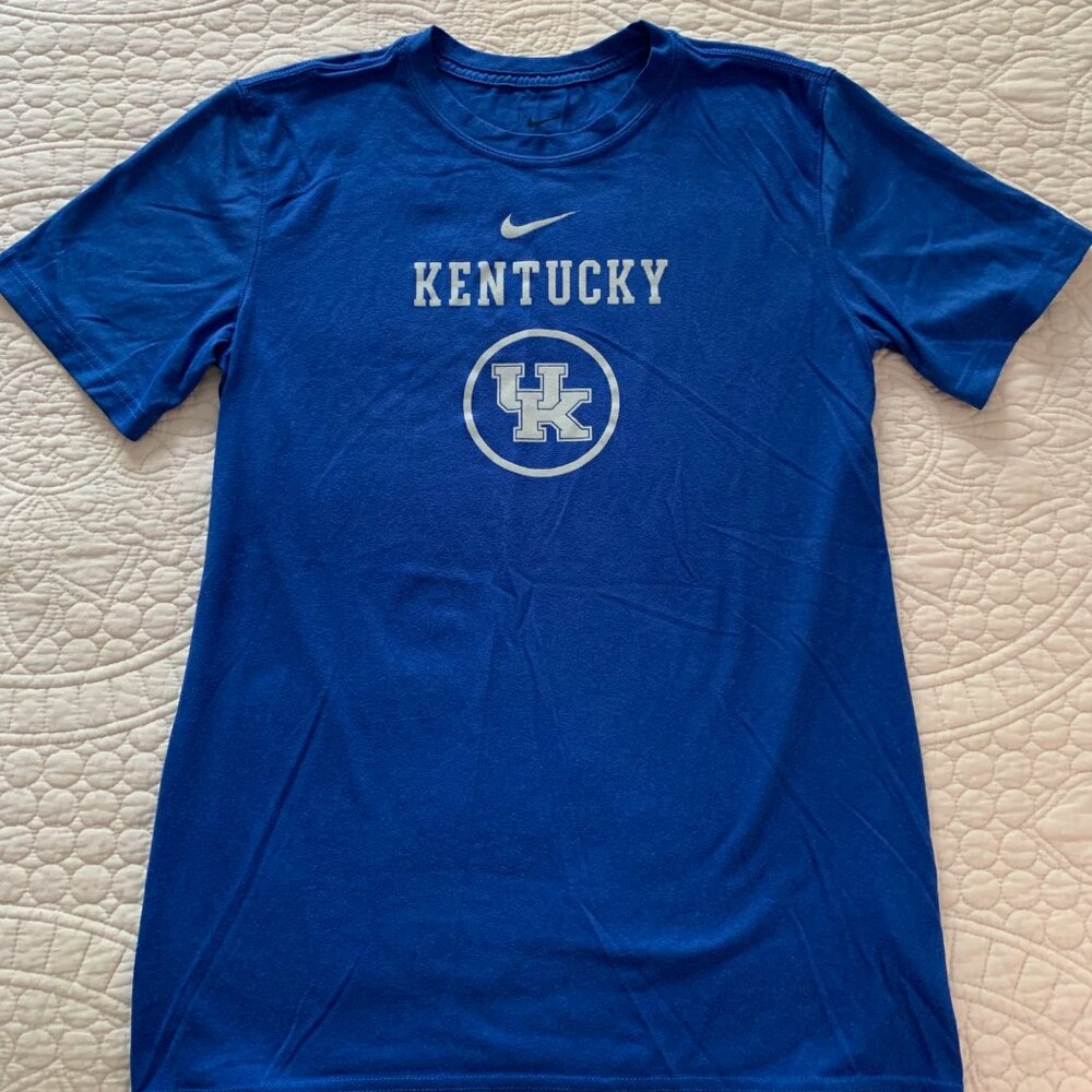 NEW Men's Unisex Royal DRI-FIT Nike Kentucky Wildcats SS T-shirt | SMALL